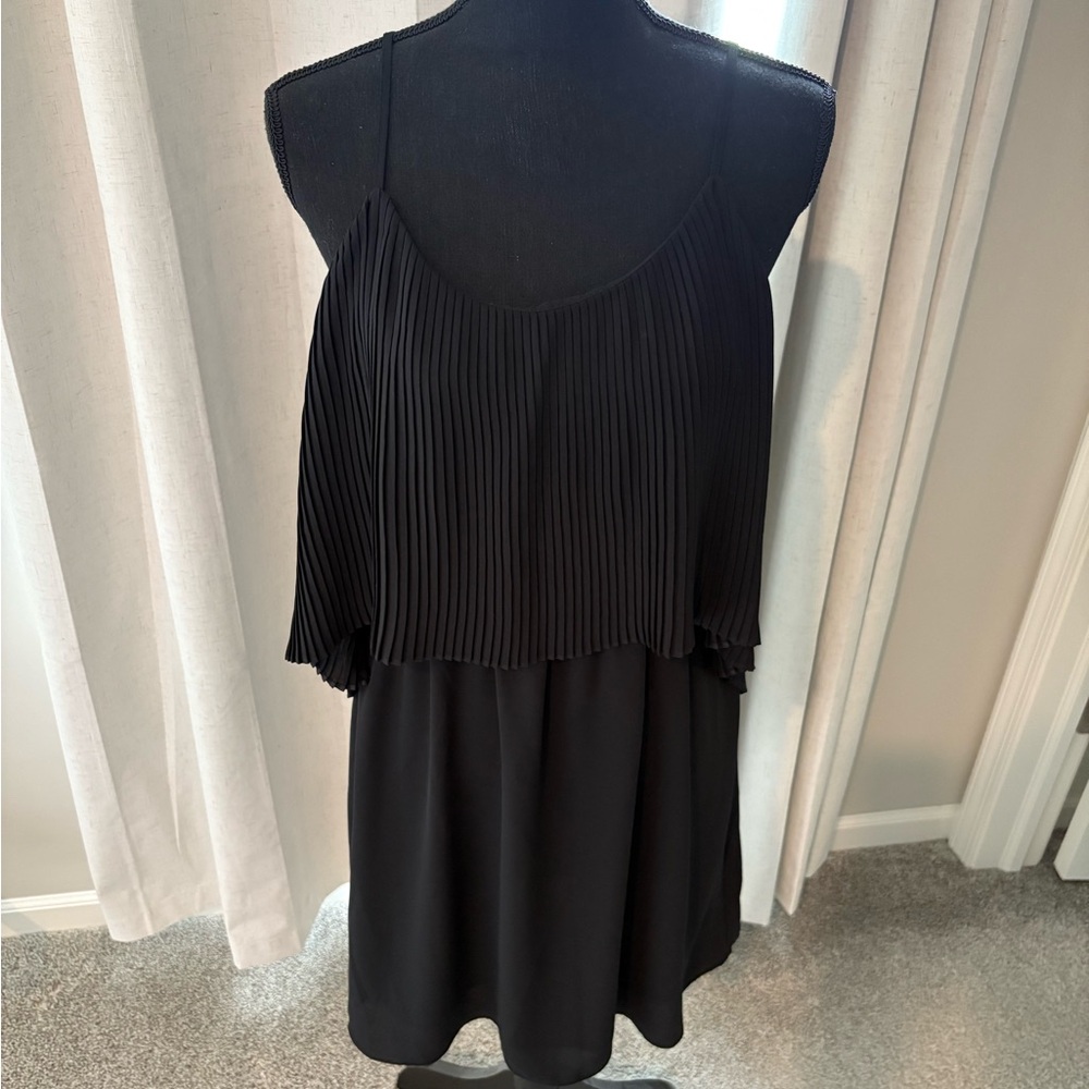 Mossimo Supply Co. Black Pleated Mini Dress